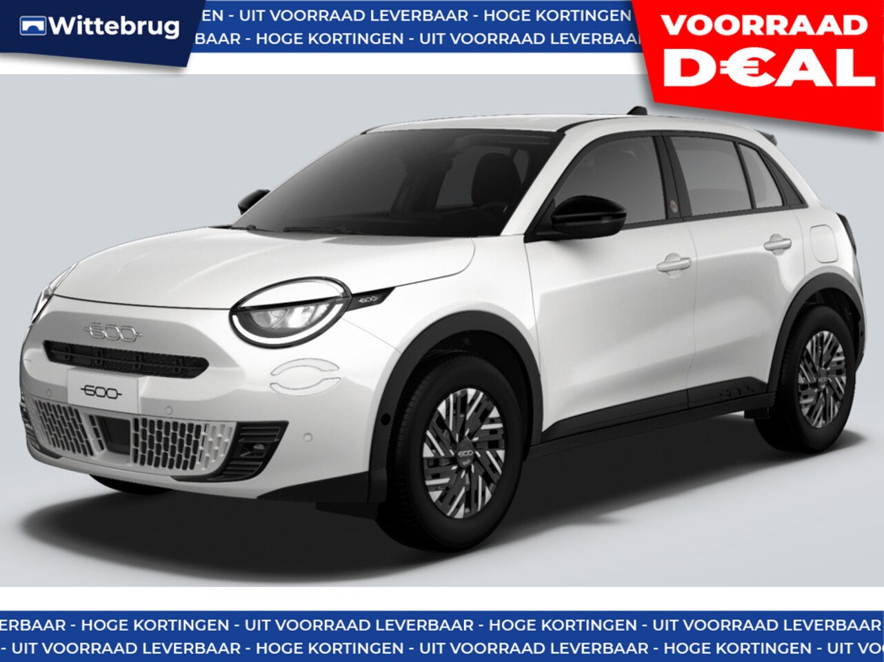 Fiat 600e - RED 54 kWh WARMTEPOMP - GRATIS WALLBOX - AutoWereld.nl