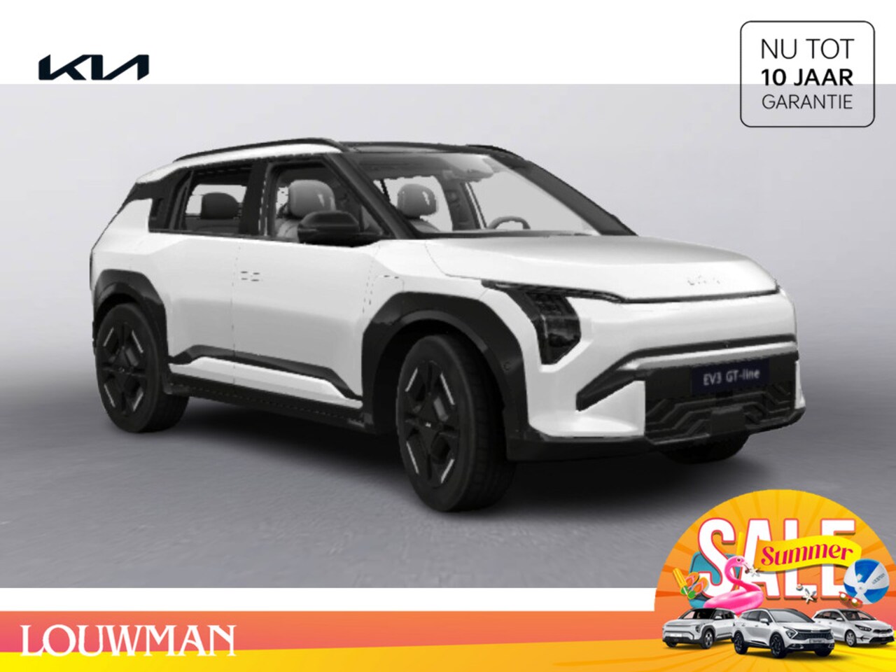 Kia EV3 - GT-Line 81.4 kWh Elektrisch FWD Crossover Clear White - AutoWereld.nl