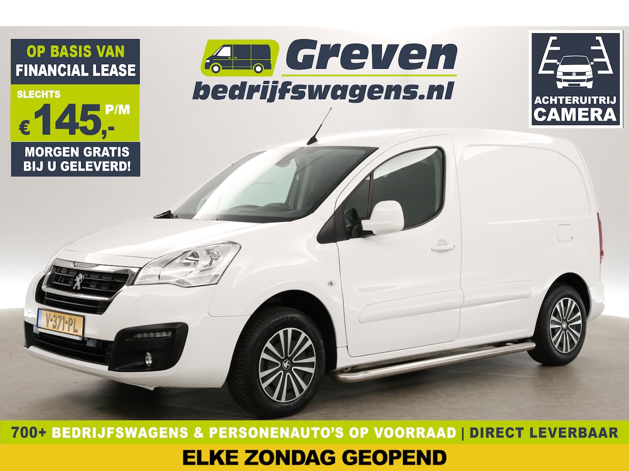 Peugeot Partner - 120 1.6 BlueHDi L1H1 Airco Camera Cruise Navi PDC Sidebars Elektrpakket - AutoWereld.nl