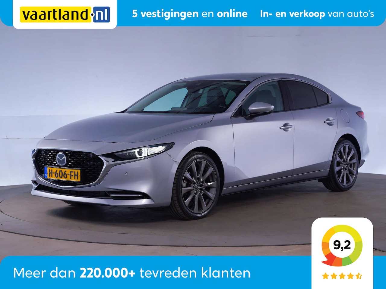Mazda 3 - 2.0 e-SkyActiv-X 180pk Luxury [ LED Navi Leder Camera ] - AutoWereld.nl