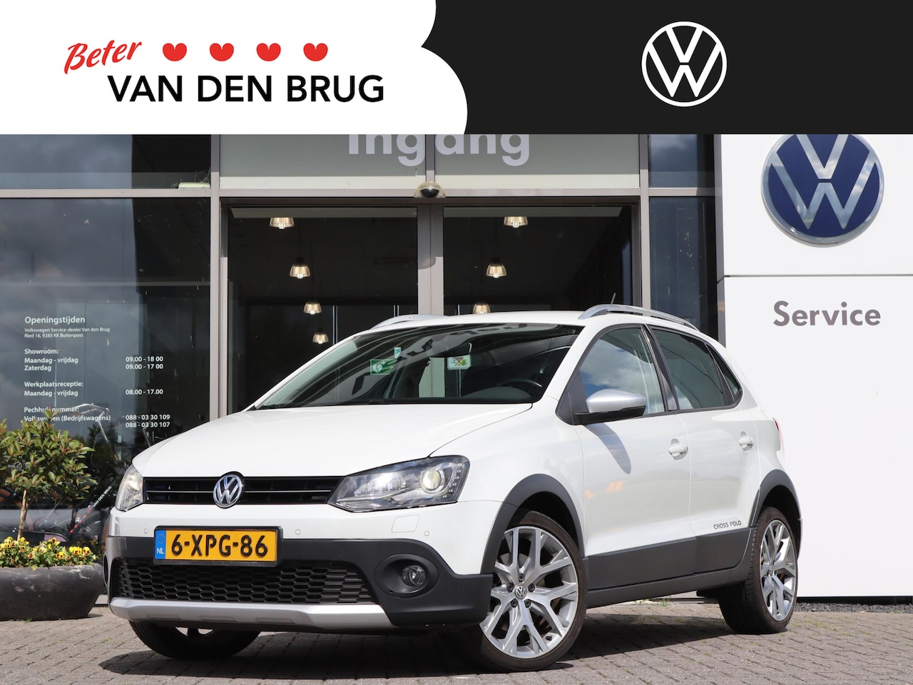 Volkswagen Polo - Cross 1.2 TSI 110 pk DSG | Navi | Xenon | 17 '' LMV | Oryx White | Stoelverwarming | Clima - AutoWereld.nl