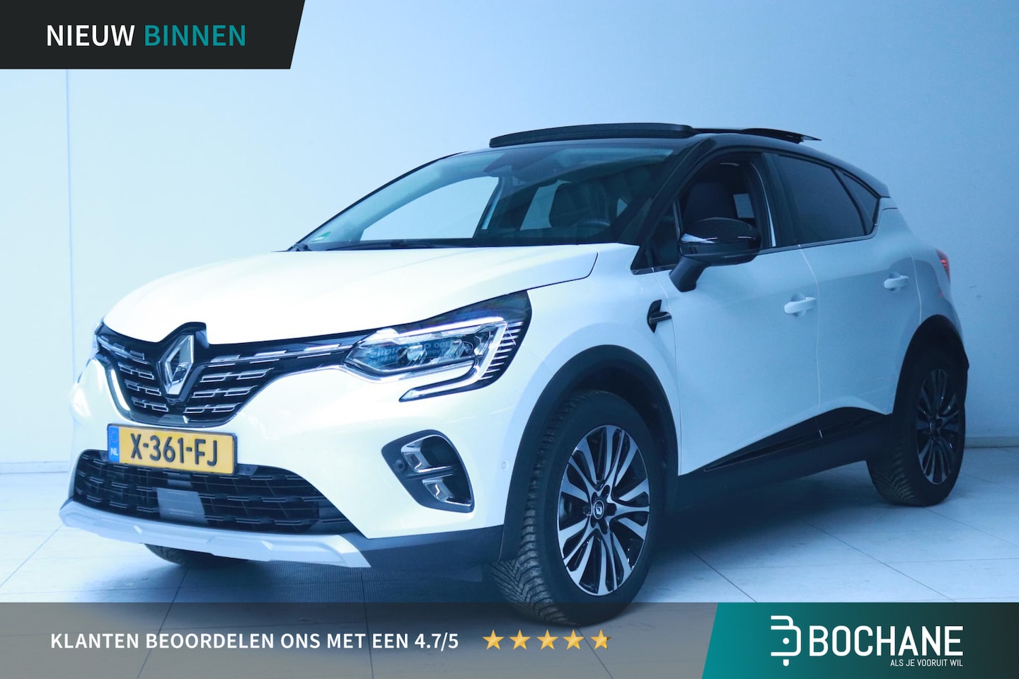 Renault Captur - 1.6 E-Tech full hybrid 145 iconic | Bose | Camera | Elektrisch Schuif-/Kanteldak - AutoWereld.nl