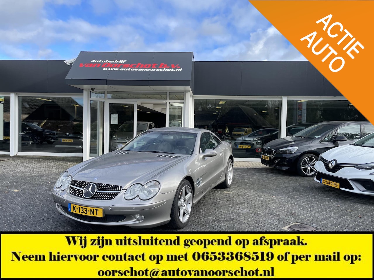 Mercedes-Benz SL-klasse Cabrio - 350 met nieuwe motor voor het dak !!!!!! - AutoWereld.nl
