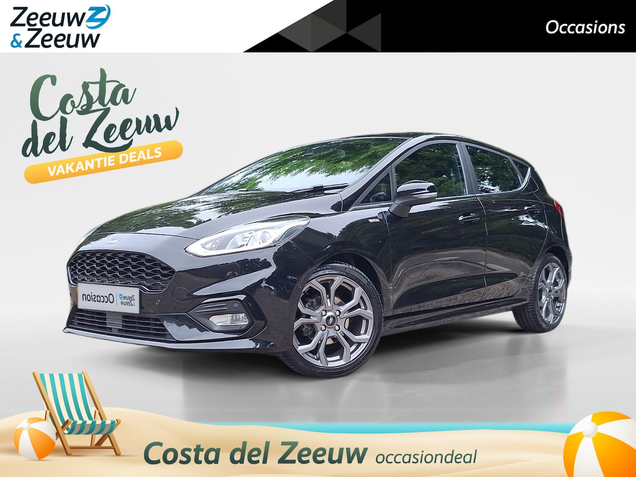 Ford Fiesta - 1.0 EcoBoost ST-Line | Adaptieve Cruise Control | Camera | Parkeersensoren | BLIS | Climat - AutoWereld.nl
