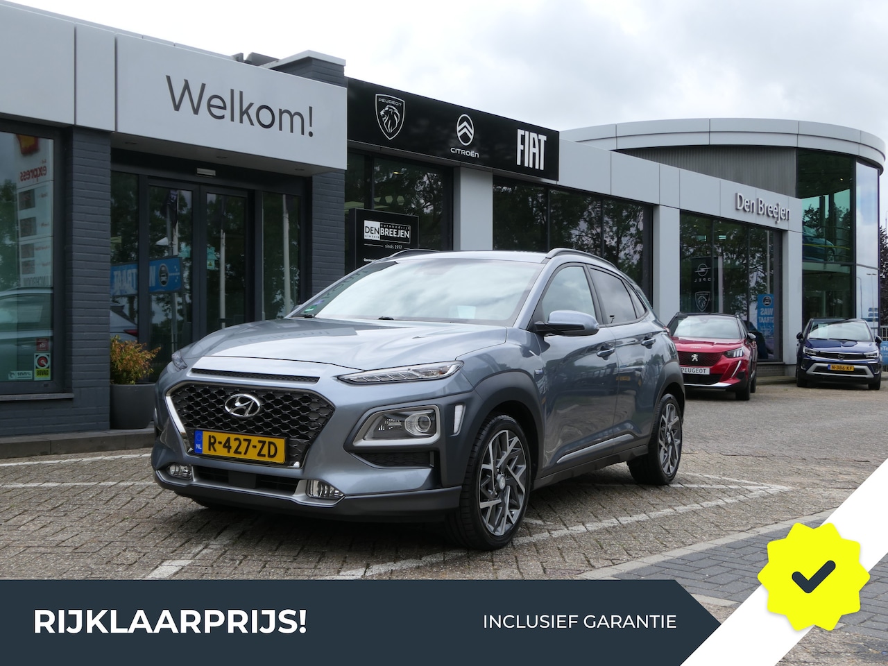 Hyundai Kona - 1.6 GDI HEV Premium Automaat | Leder | Trekhaak | Adapt. Cruise Control | 18" LMV - AutoWereld.nl