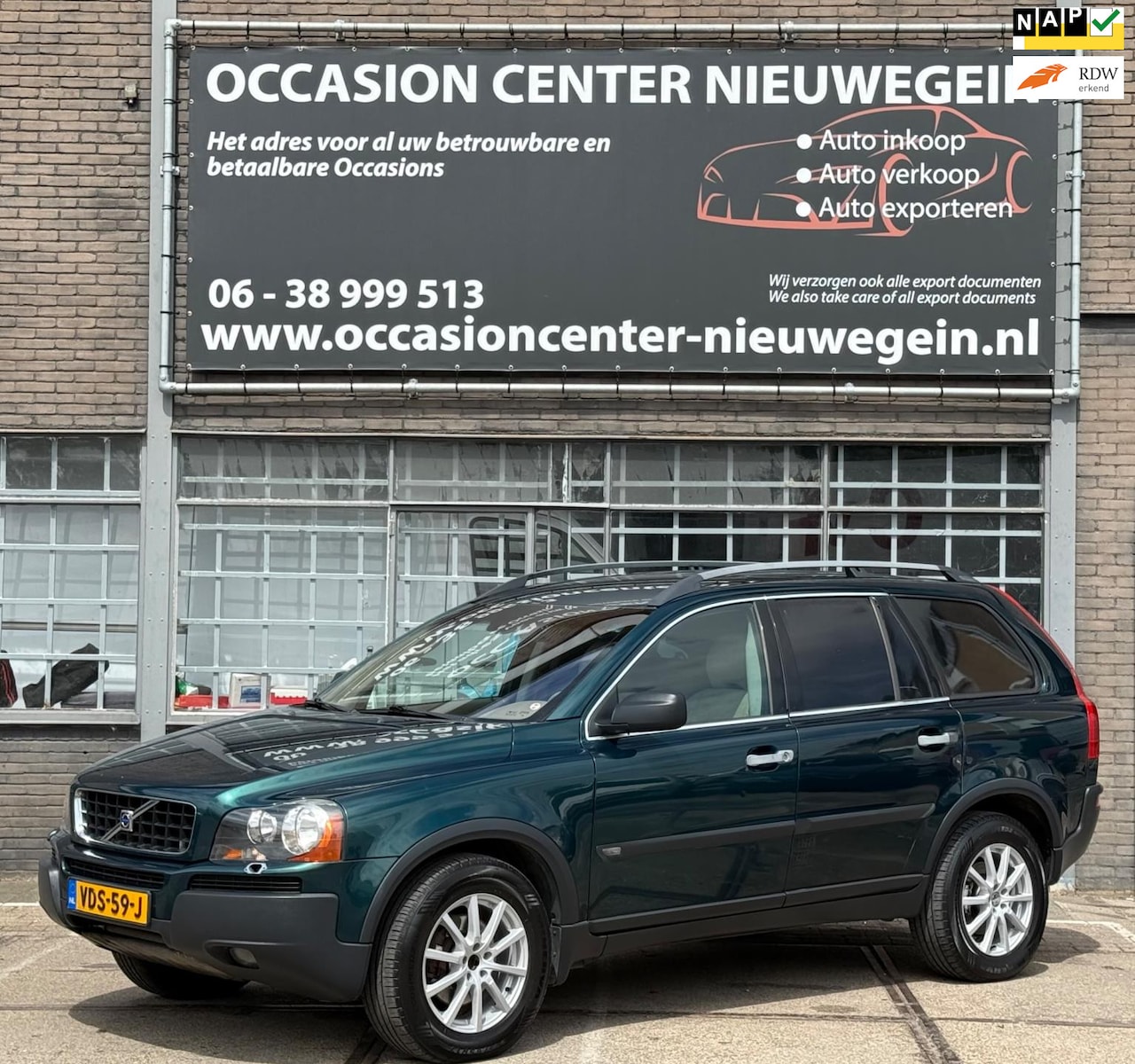 Volvo XC90 - 2.4 D5 Geartronic 2003 GRIJS KENTEKEN/AIRCO/APK! - AutoWereld.nl
