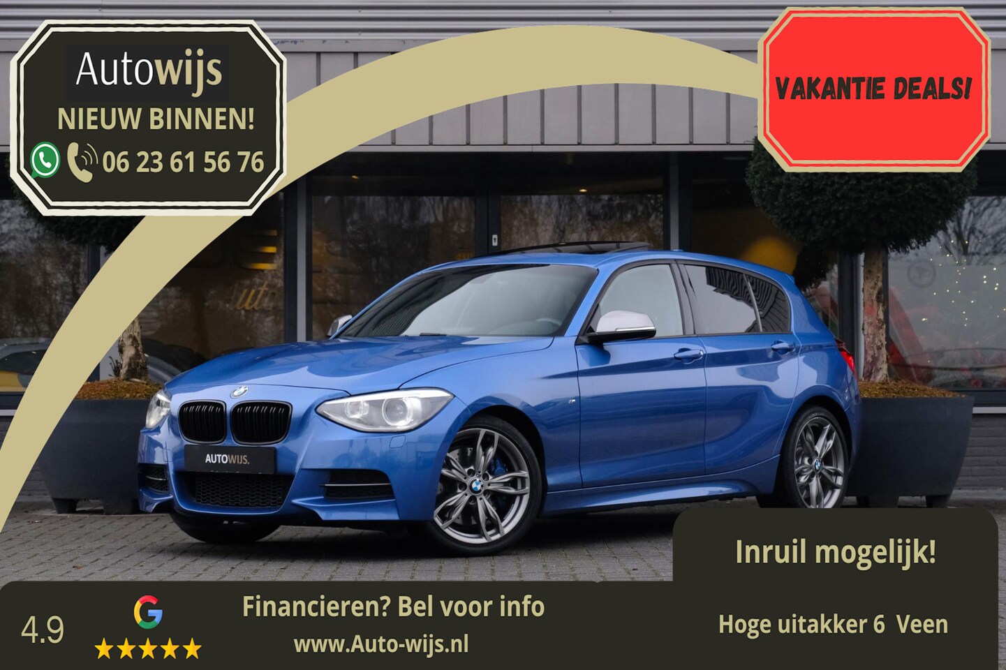 BMW 1-serie - M135i xDrive Executive|Pano|Leder|H&K|Xenon - AutoWereld.nl