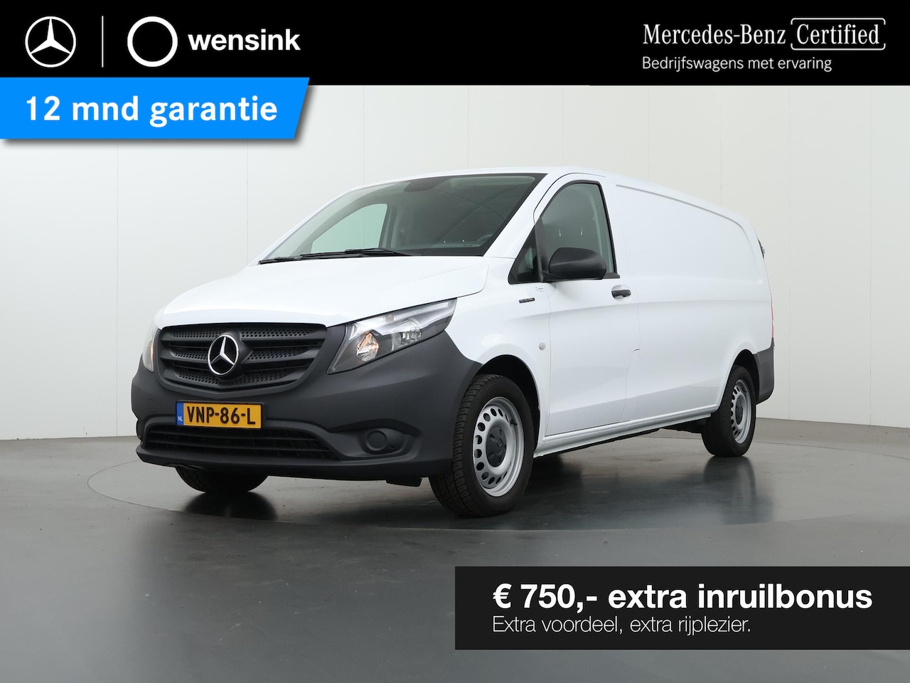 Mercedes-Benz eVito - 41 kWh | XL L3 | Stoelverwarming | Navigatiesysteem | Airco | Parkeercamera | Certified - AutoWereld.nl