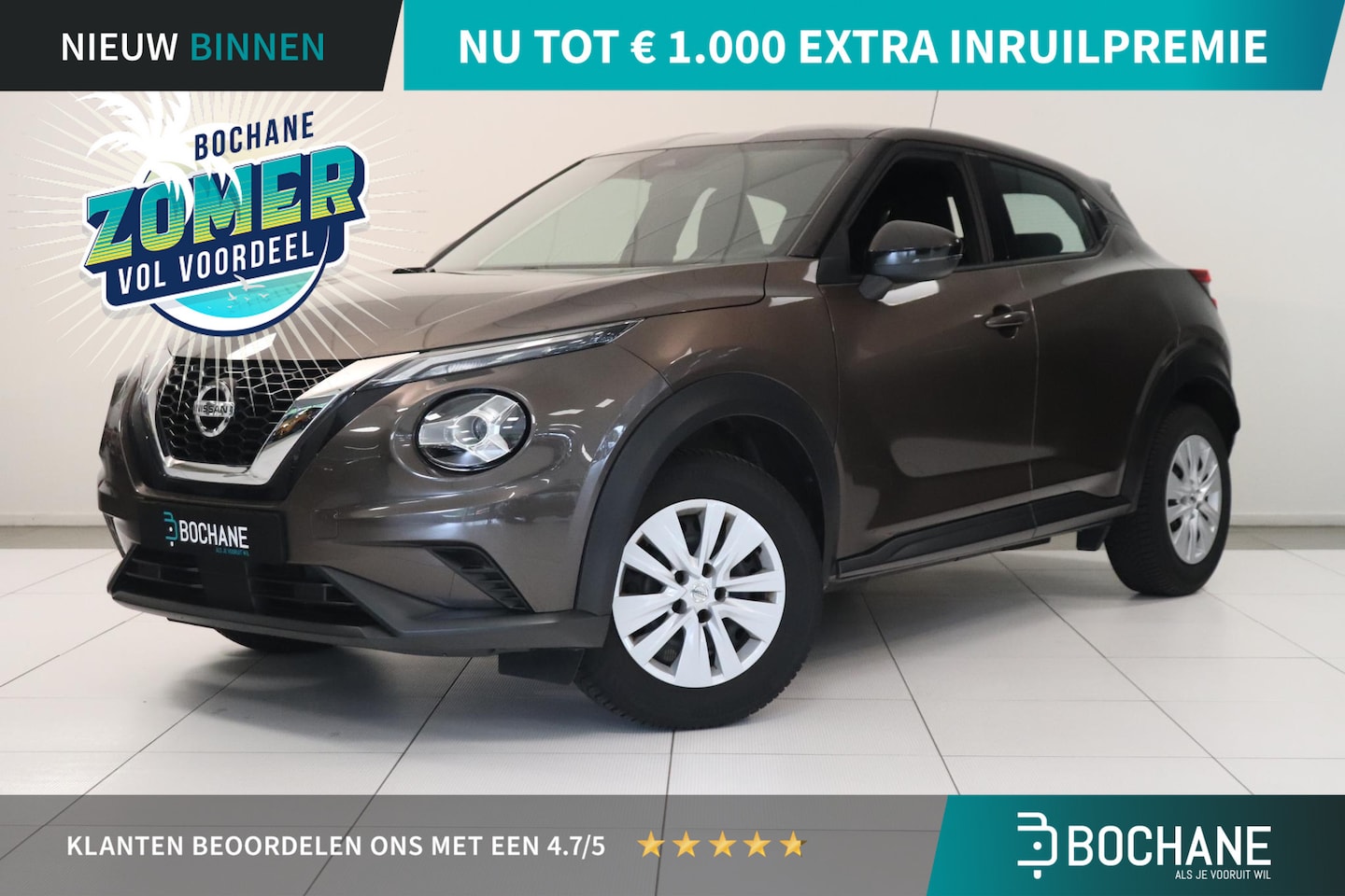 Nissan Juke - 1.0 DIG-T Visia | Airco | Bluetooth | LED | DAB | Cruise control | All season banden | - AutoWereld.nl