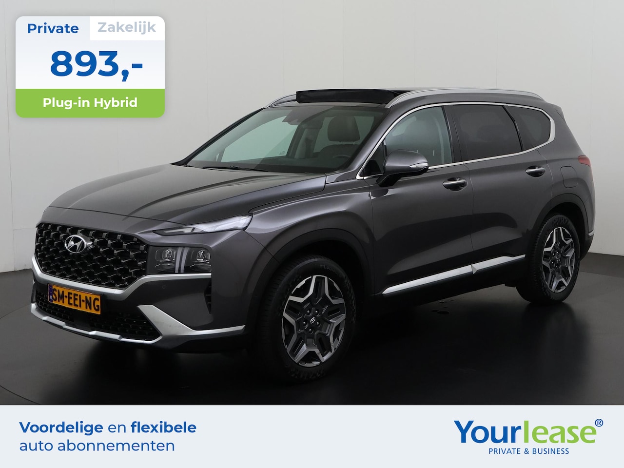 Hyundai Santa Fe - 1.6 T-GDI PHEV Premium Sky 7p. | All-in 893,- Private Lease | Zondag Open! - AutoWereld.nl
