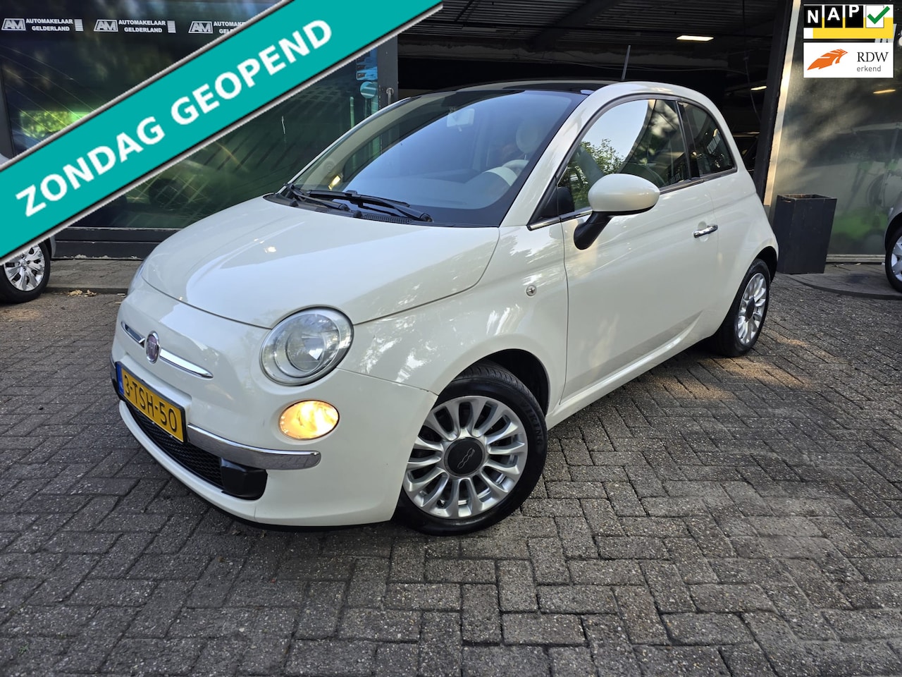 Fiat 500 - 0.9 TwinAir Turbo Lounge | 3E EIGENAAR | 12MND GARANTIE | NW APK | AIRCO | PANO DAK | - AutoWereld.nl
