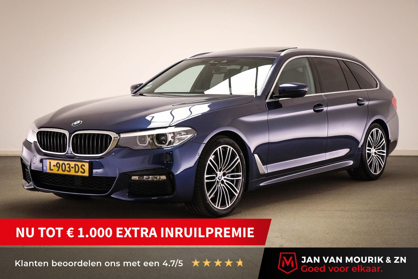 BMW 5-serie Touring - 530i M-Sport High Executive | PANORAMADAK | CAMERA | TREKHAAK AFNEEMBAAR - AutoWereld.nl