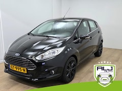 Ford Fiesta - Occasion met cruisecontrol en bluetooth connecten | Tweedehands Fiesta zwart | ST velgen |