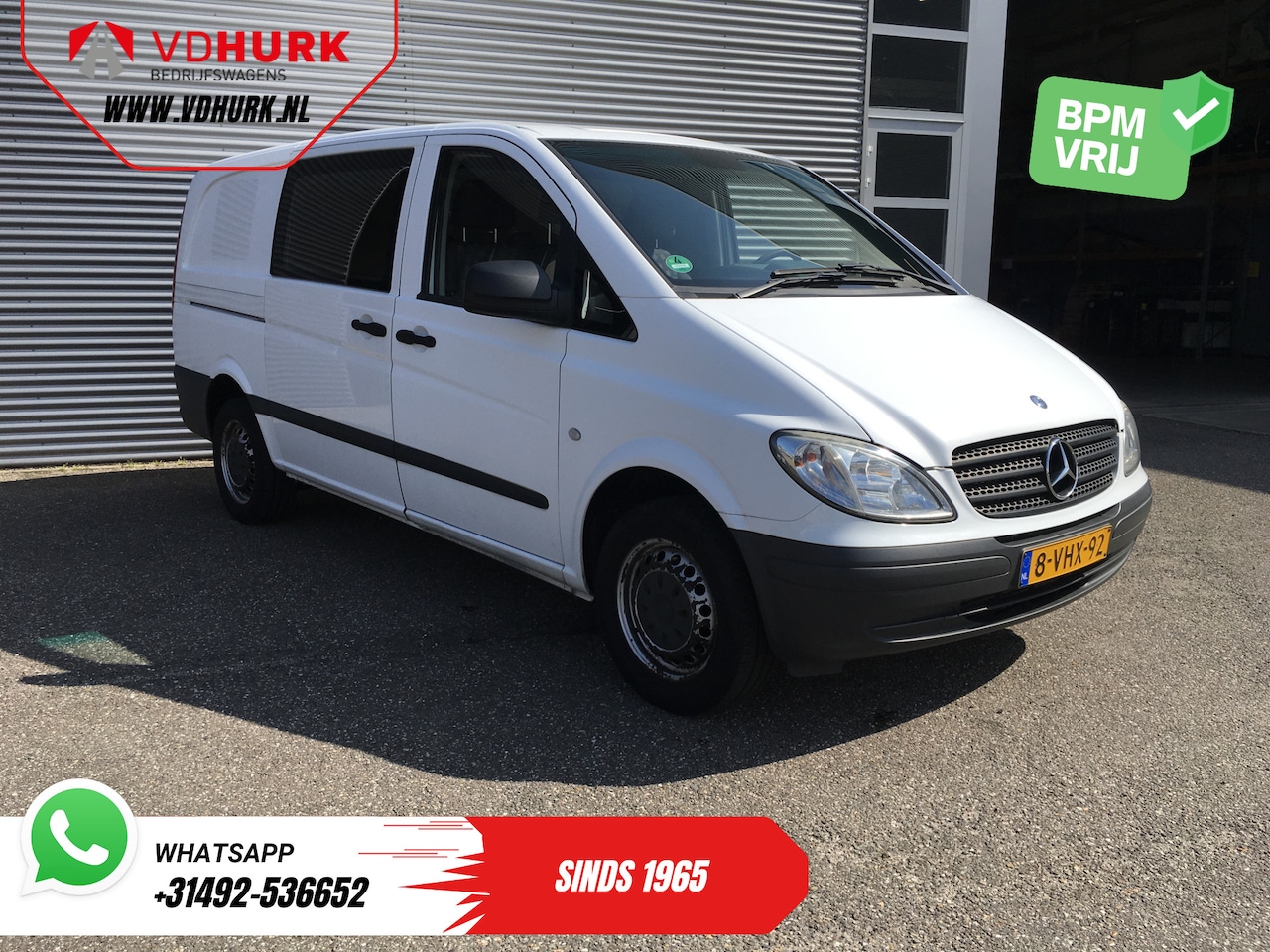 Mercedes-Benz Vito - 109 CDI EXPORT ONLY NL Auto/ APK 03-2026/ 3 Pers./ Trekhaak - AutoWereld.nl