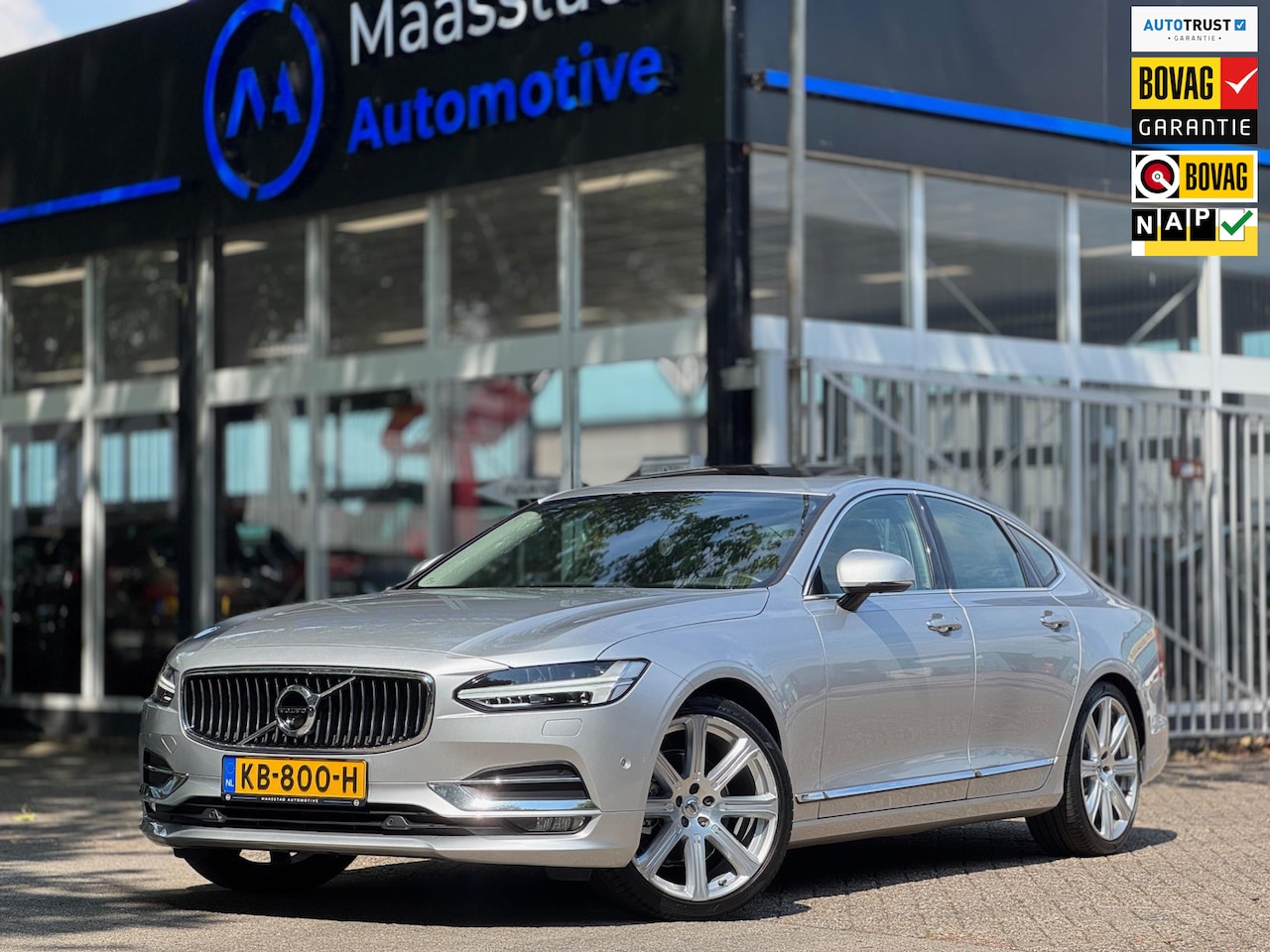 Volvo S90 - 2.0 D4 Inscription B&W 360cam Drive pilot Volle onderhoudshistorie Schuifdak Apple CarPlay - AutoWereld.nl