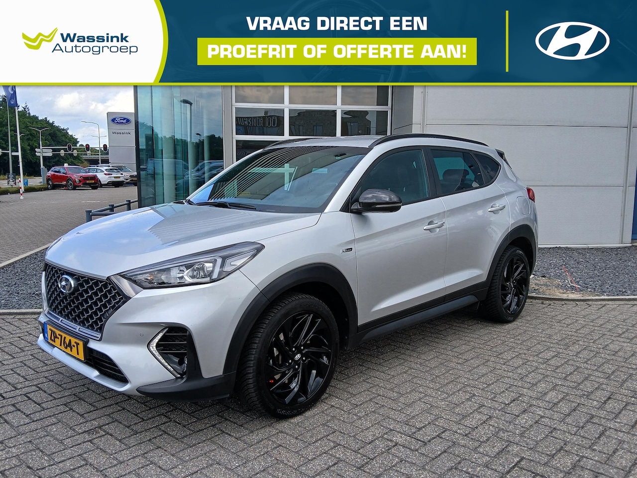 Hyundai Tucson - 1.6 T-GDi 177pk 7-DCT N-Line | Trekhaak | Navgatie | Achteruitrij camera | Licht metalen v - AutoWereld.nl