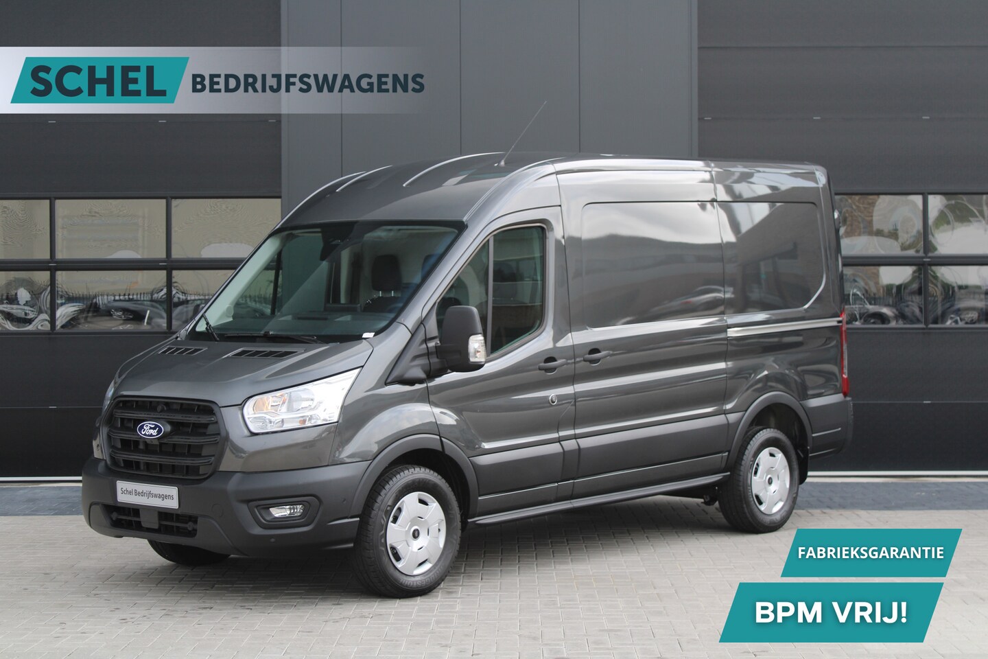 Ford Transit - 350 2.0 TDCI L2H2 Trend 165pk - Facelift - 2x Schuifdeur - Adaptive Cruise - Navigatie - B - AutoWereld.nl