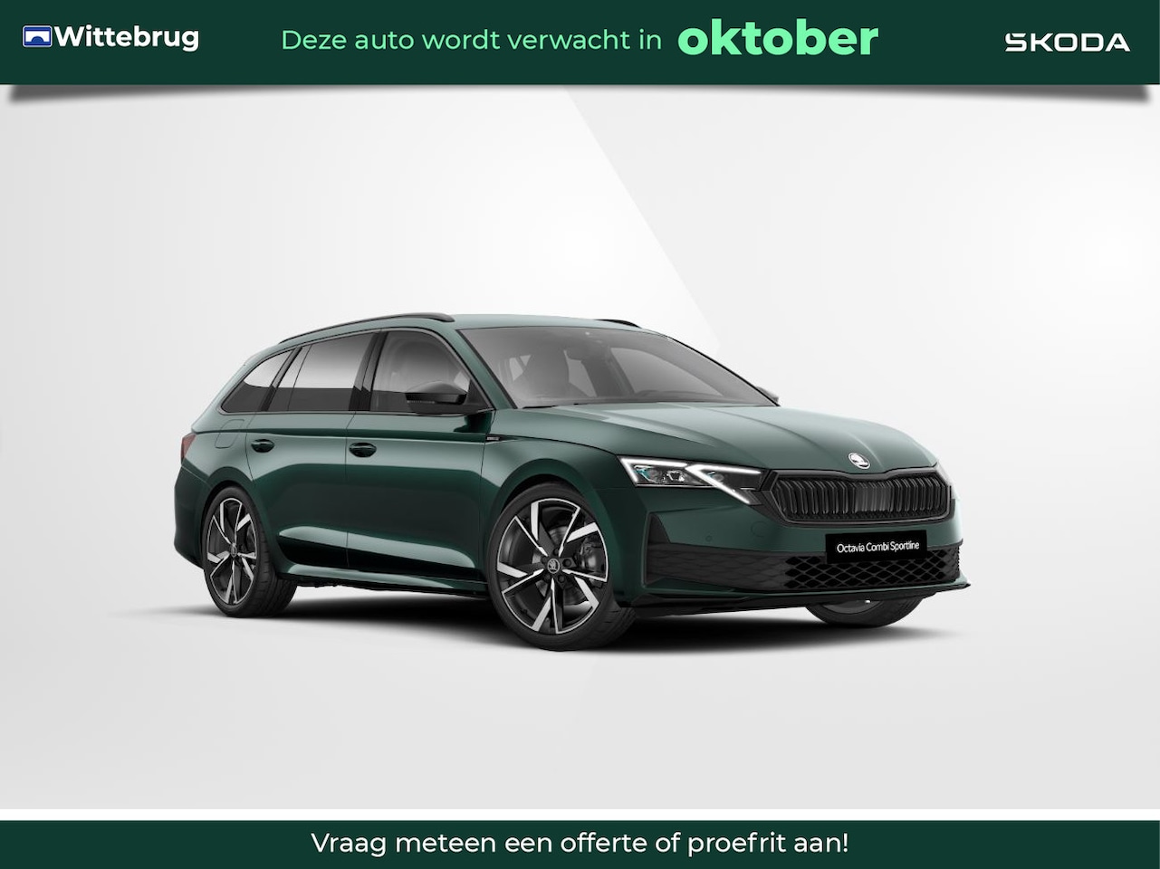 Skoda Octavia Combi - 1.5 TSI MHEV Sportline Tour Trekhaak / Infotainment navigatie pakket / Reservewiel / Sound - AutoWereld.nl