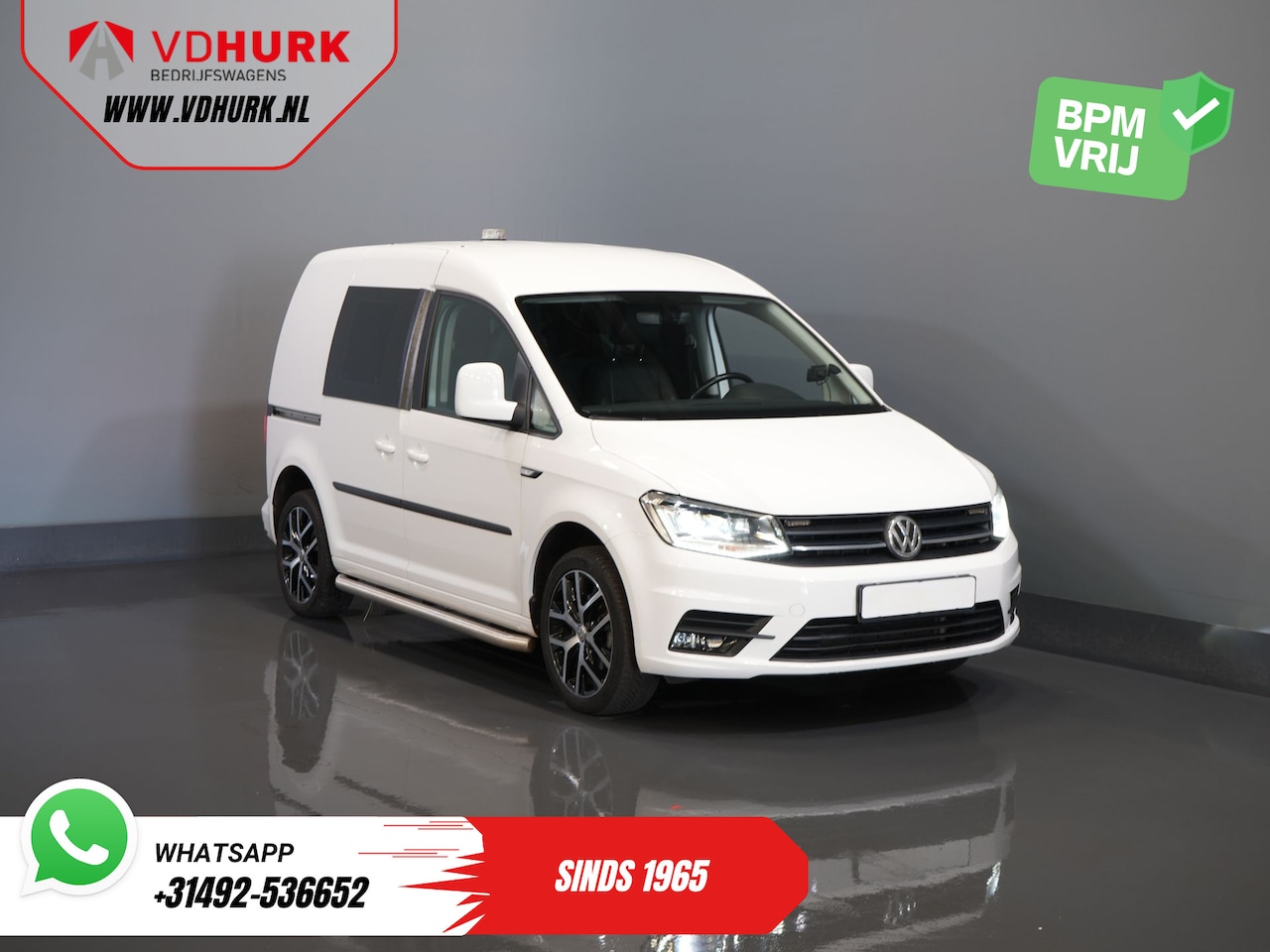 Volkswagen Caddy - 2.0 TDI 100 pk Aut. Exclusive Edition BPM VRIJ! NL Auto/ Adapt. Cruise/ Xenon/ Leder/ Alar - AutoWereld.nl