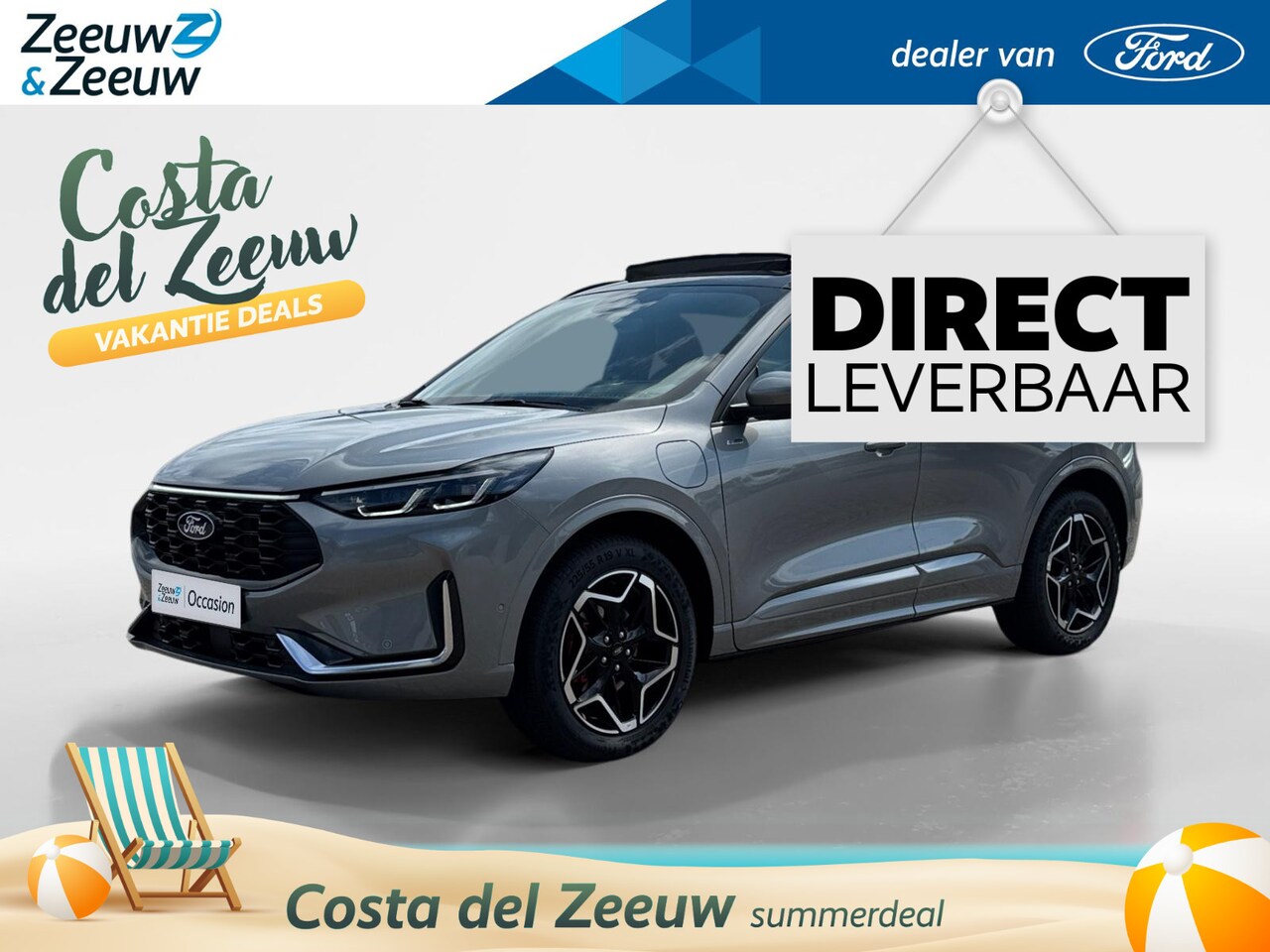 Ford Kuga - 2.5 PHEV ST-Line X | Uit Voorraad Leverbaar | Wegklapbare Trekhaak | Matrix LED Koplampen - AutoWereld.nl