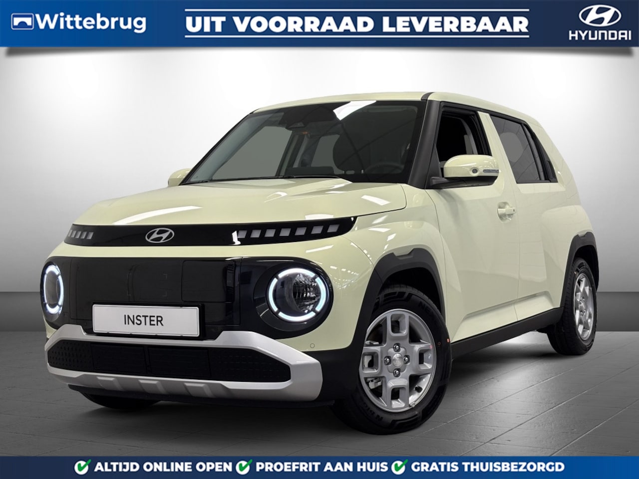 Hyundai Inster - Pulse 49 kWh Volledig Elektrisch automaat met Navigatie en Lichtmetalen velgen Uit voorraa - AutoWereld.nl
