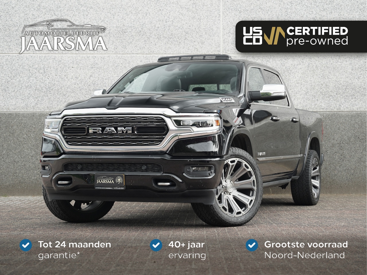 Dodge Ram 1500 - 5.7 V8 4x4 Crew Cab Limited |Luchtvering |Panoramadak |Adaptive Cruise Control |Guerrilla - AutoWereld.nl