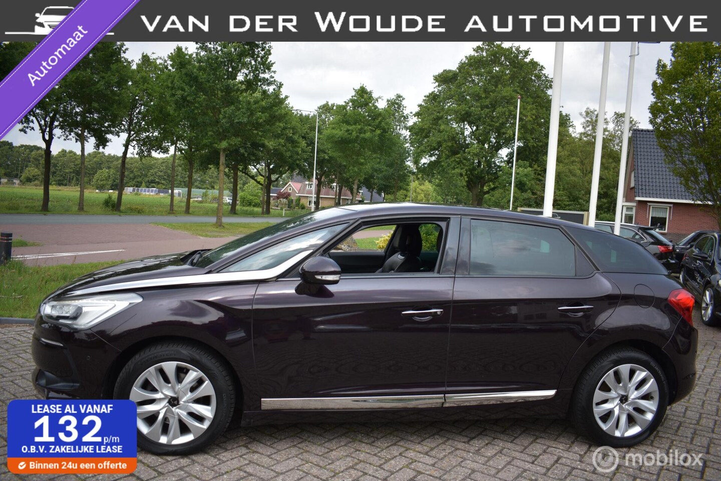 DS 5 - 1.6 THP Chic AUT. 2016 Clima|Cruise|Navi|LED|Leder! - AutoWereld.nl