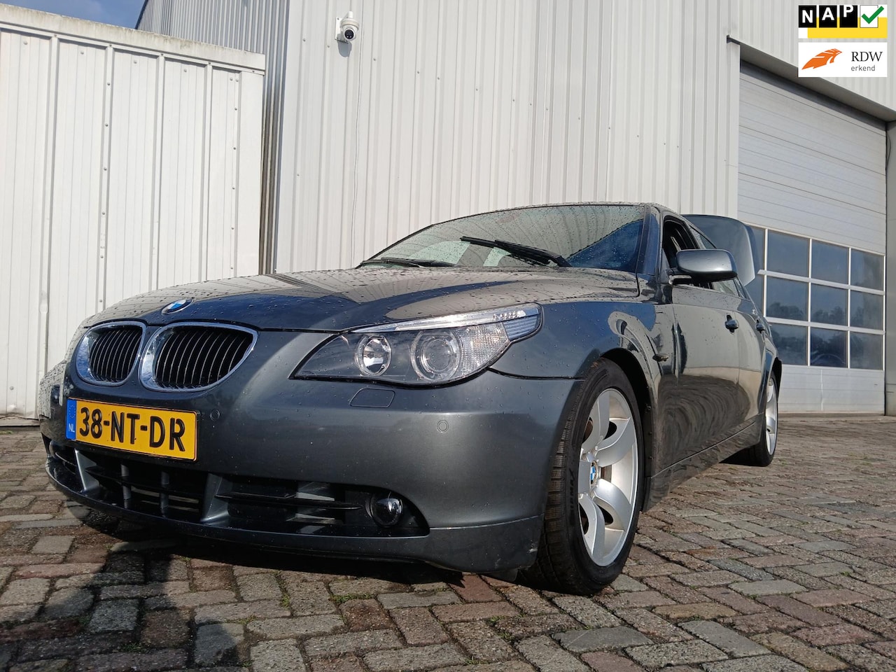 BMW 5-serie - 545i Executive - LEer - Airco - Sleutel Afgebroken - Start Niet - AutoWereld.nl