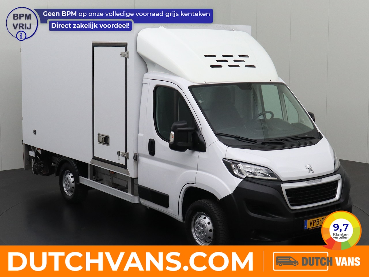 Peugeot Boxer - 2.2 BlueHDi 140PK Koelbakwagen+Laadklep | Airco | Cruise | Dakspoiler | Zijdeur - AutoWereld.nl