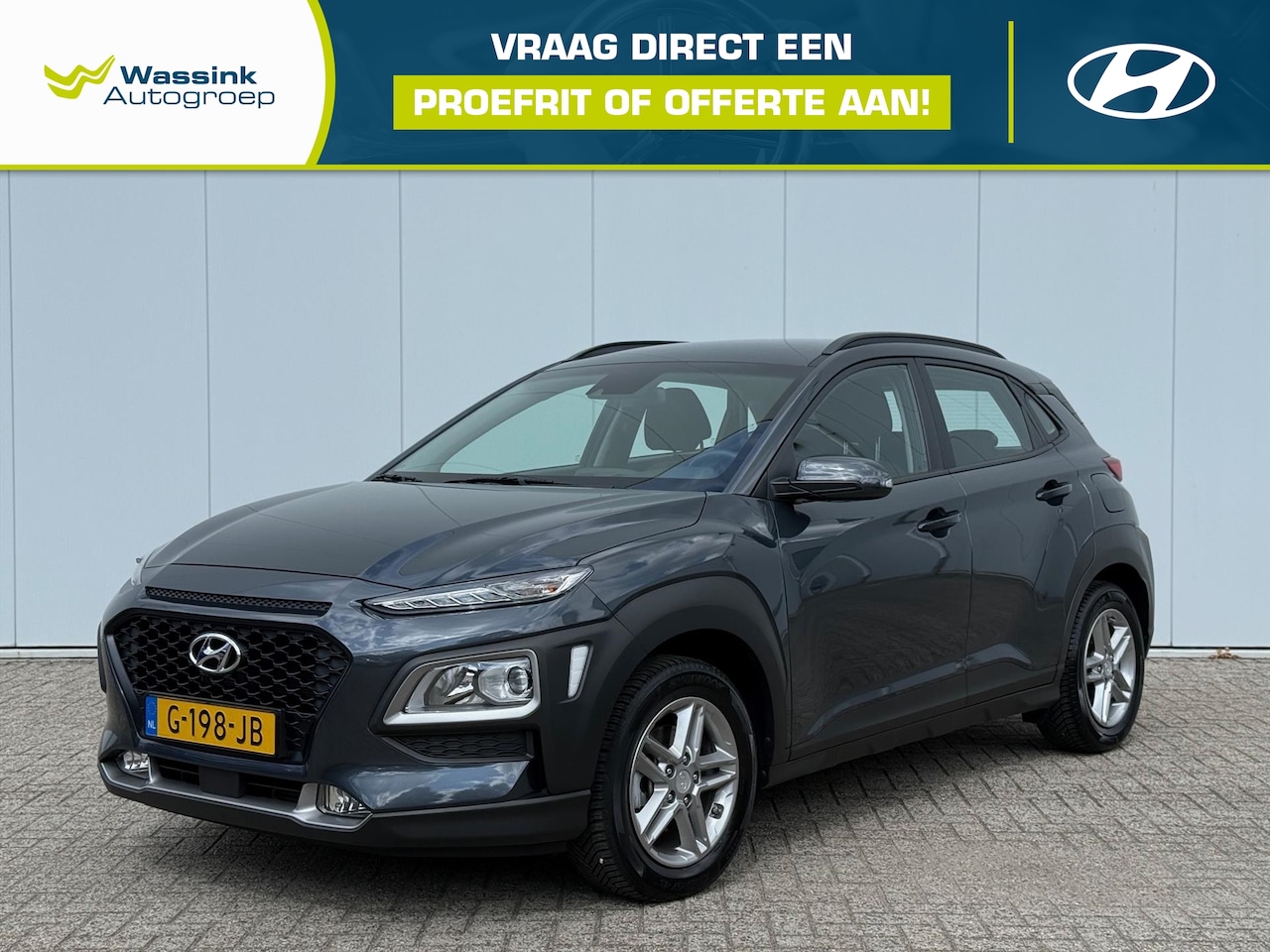 Hyundai Kona - 1.0 T-GDI 120pk 2WD Comfort | Camera | Navigatie | Cruise control | Trekhaak 1200kg | - AutoWereld.nl