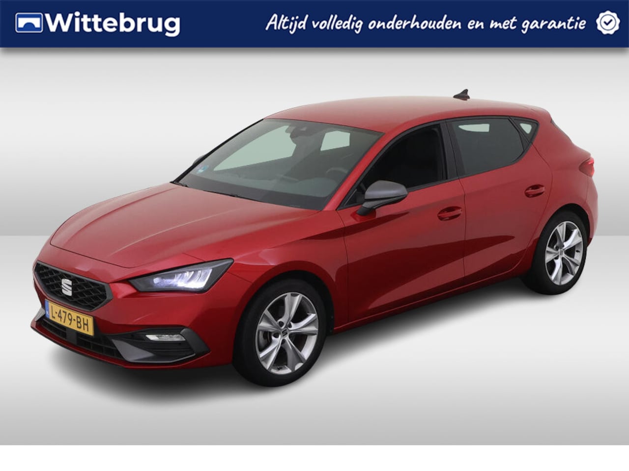 SEAT Leon - 1.0 TSI FR / PARK. SENSOREN/ LED/ FULL-LINK/ GETINT GLAS/ 17" LMV - AutoWereld.nl