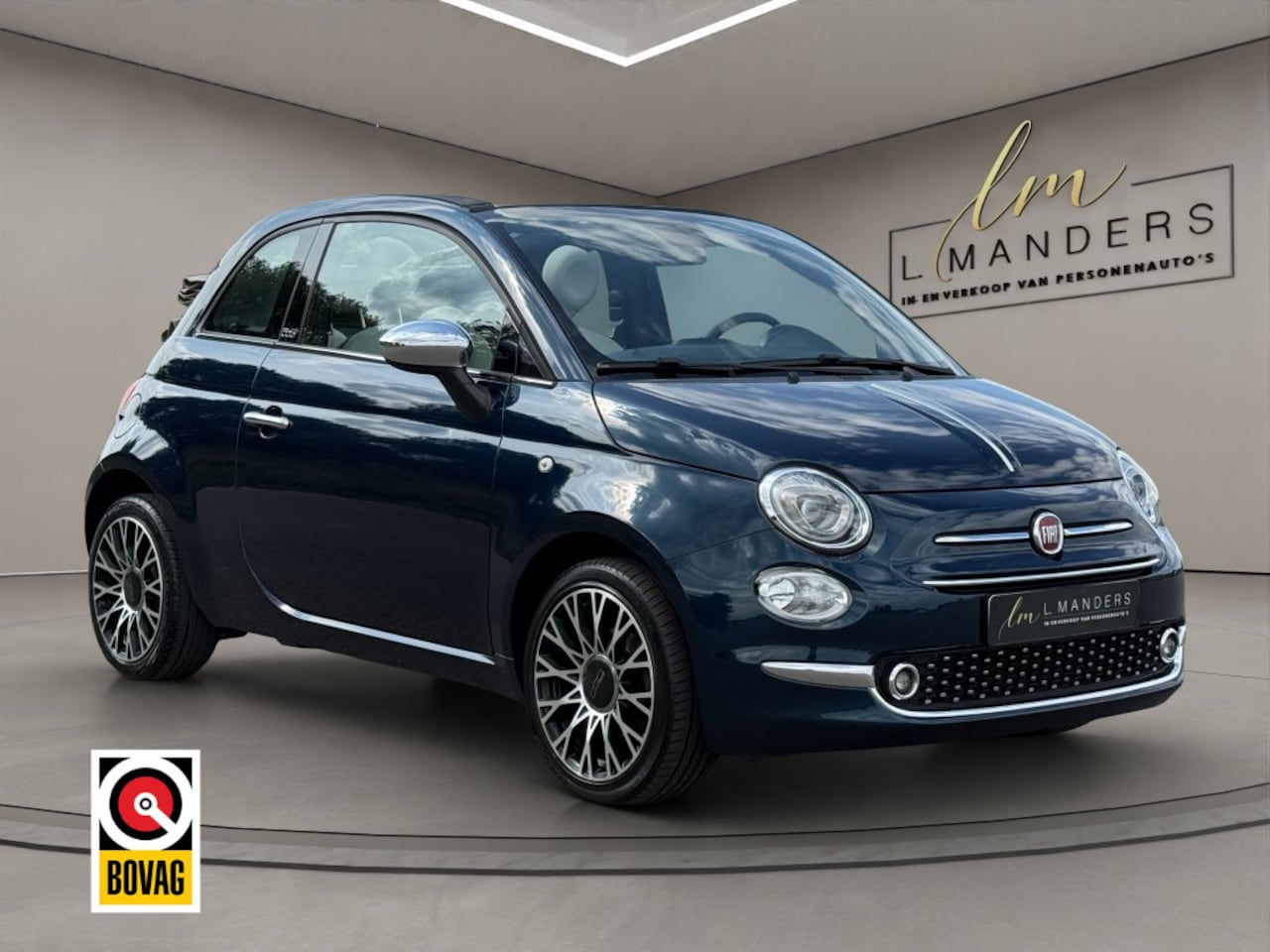 Fiat 500 C - 1.0 Hybrid Star 2020 BLAUW | Cabrio | Apple CarPlay - AutoWereld.nl