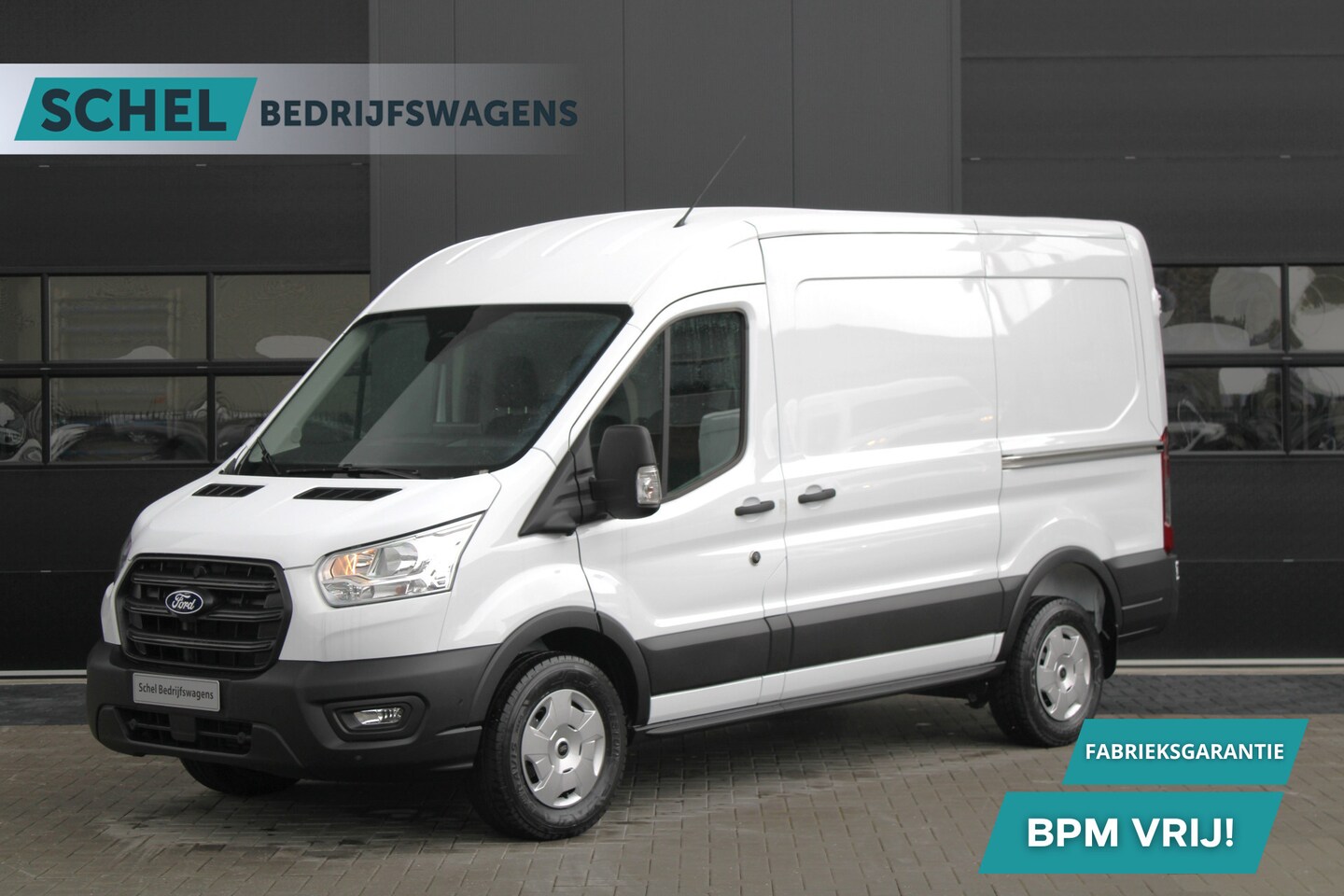 Ford Transit - 350 2.0 TDCI L2H2 Trend 130pk - Facelift - 2x Schuifdeur - Adaptive Cruise - Navigatie - B - AutoWereld.nl