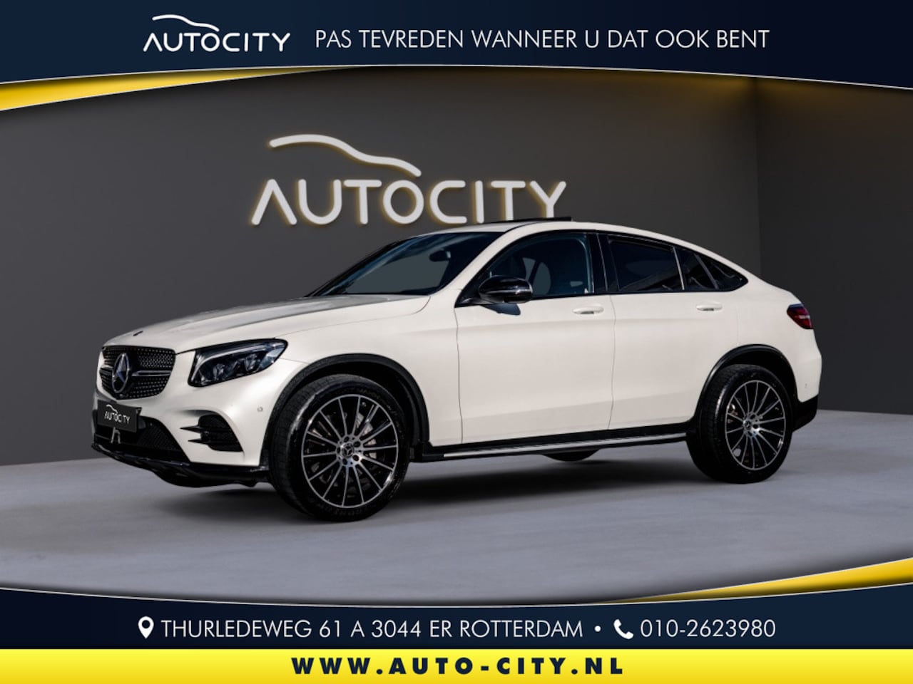 Mercedes-Benz GLC-klasse Coupé - 250 4MATIC AMG Line Premium Burmester l Schuifdak l 360 Camera l - AutoWereld.nl