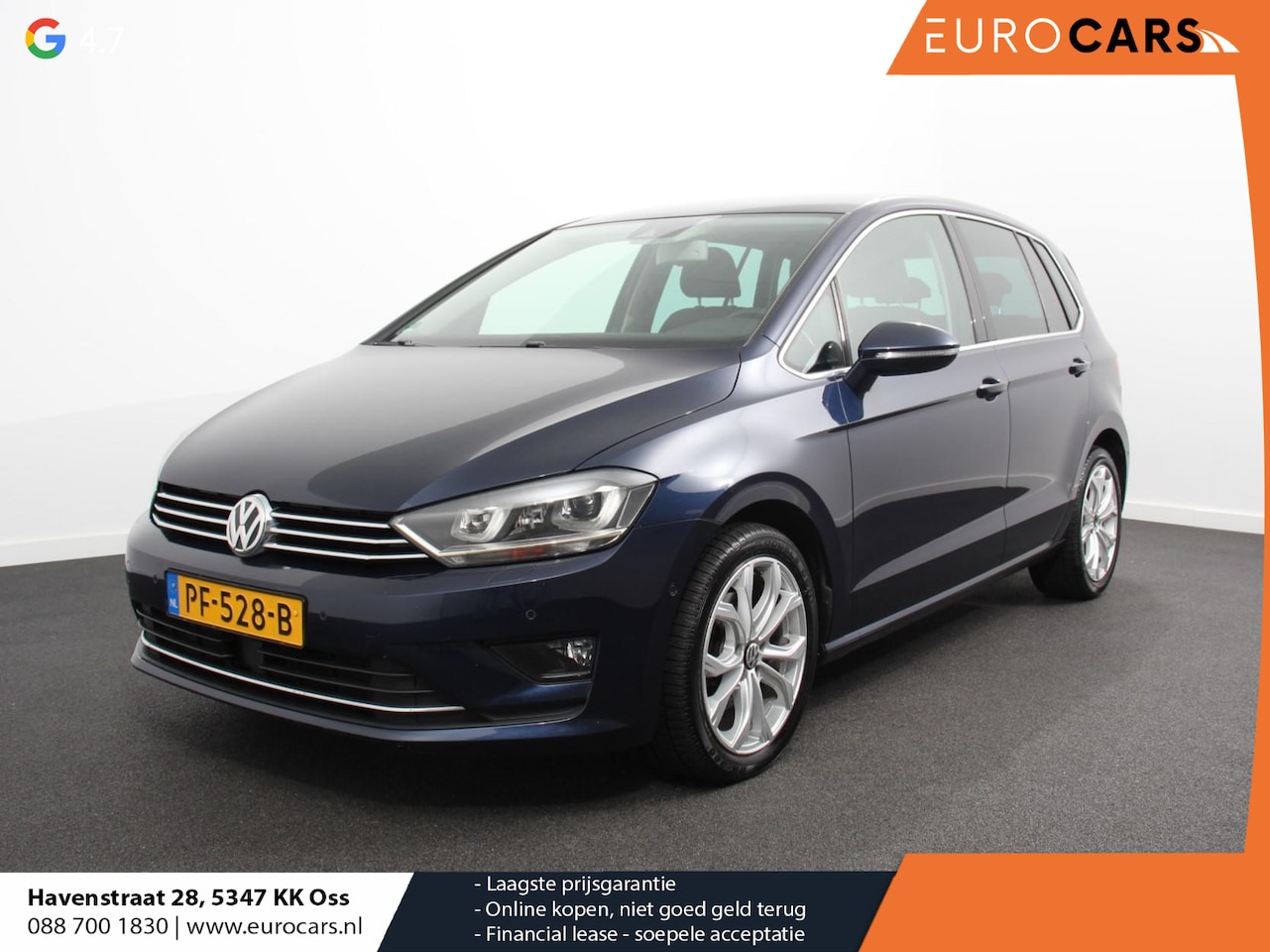 Volkswagen Golf Sportsvan - 1.4 TSI Highline Climate control Cruise control Parkeersensoren Navigatie Stoelverwarming - AutoWereld.nl