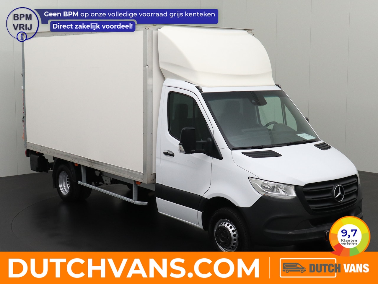 Mercedes-Benz Sprinter - 515CDI 9G-Tronic Automaat Bakwagen+Laadklep | Airco | Cruise | 3-Persoons - AutoWereld.nl