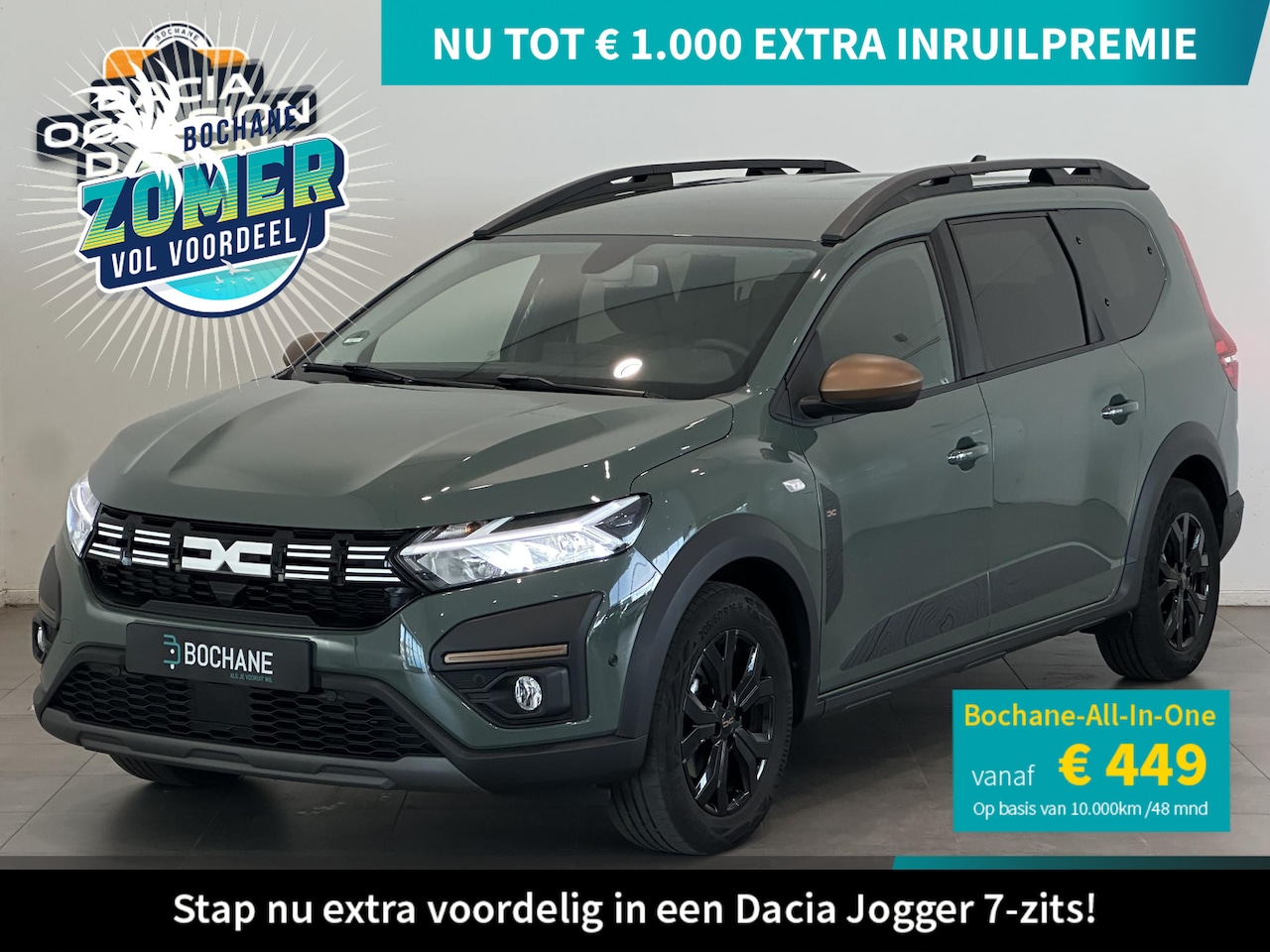 Dacia Jogger - 1.6 Hybrid 140 Extreme 7p. | 7-persoons | Navigatie | Dodehoekdetectie | Parkeersensoren v - AutoWereld.nl