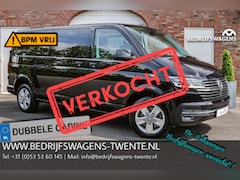 Volkswagen Transporter - T6.1 2.0 TDI 204PK DSG L2H1 HIGHLINE DUB/CAB Standkachel | Leder | LED | Trekhaak | Full O