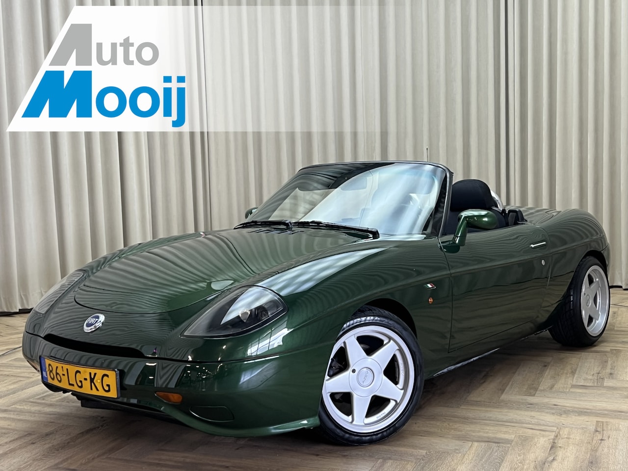 Fiat Barchetta - 1.8-16V *Verde Garden* 16" AZEV, Hardtop, Mini-Ferrari, 130PK, Future Classic - AutoWereld.nl