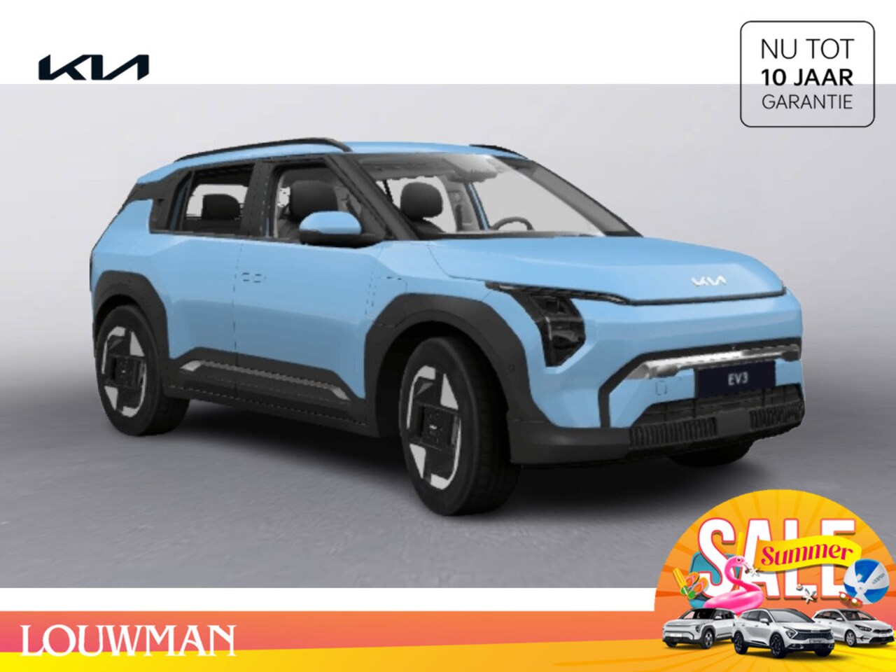 Kia EV3 - Plus 58.3 kWh Elektrisch FWD Crossover Frost Blue - AutoWereld.nl