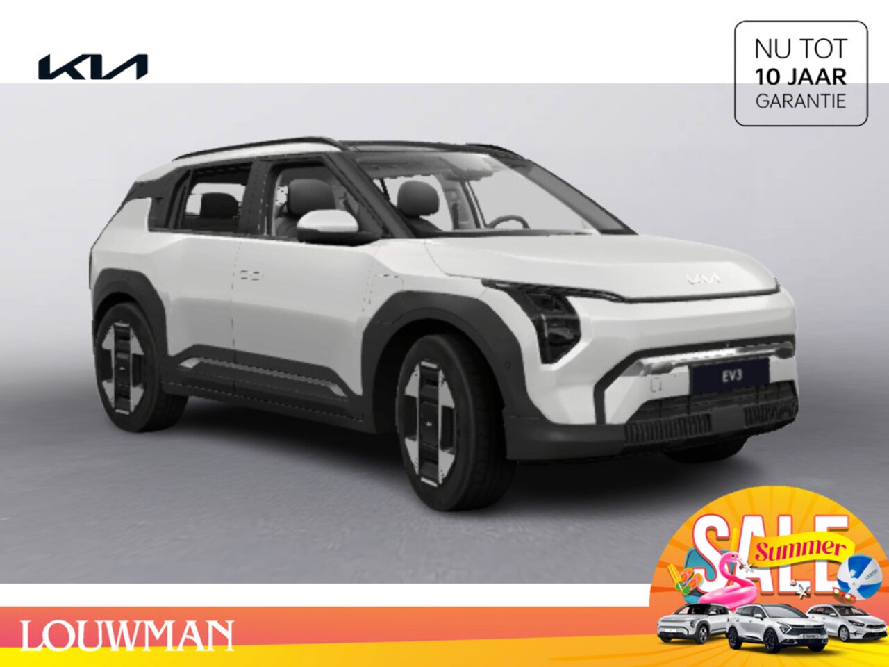 Kia EV3 - Plus Advanced 81.4 kWh Elektrisch FWD Crossover Snow White Pearl - AutoWereld.nl