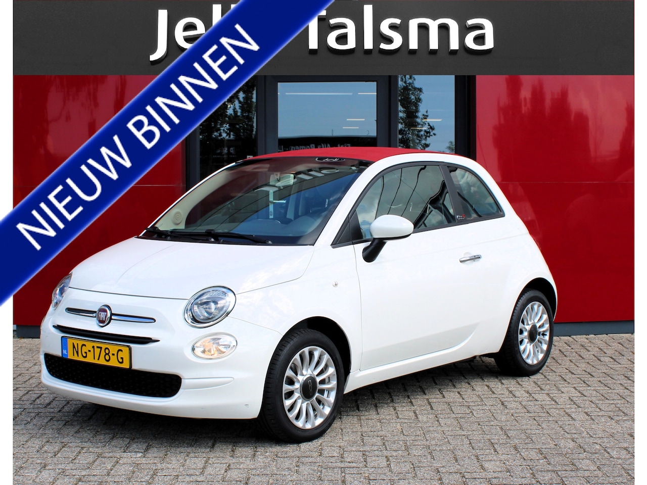 Fiat 500 C - 1.2 Popstar Cabrio | 15" Alu Velgen | USB/Aux aansluiting | Stuurwielbediening Alarm syste - AutoWereld.nl