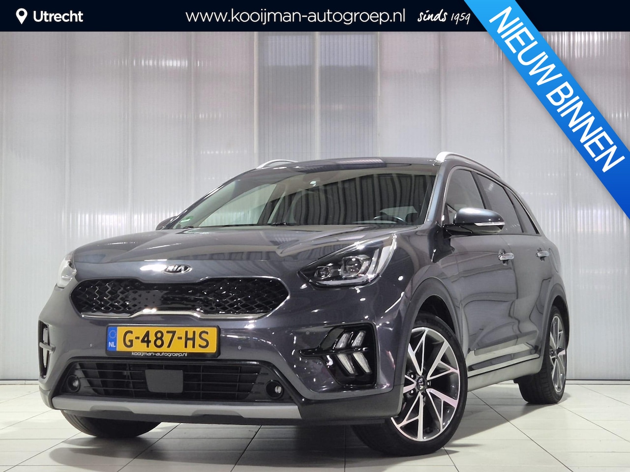 Kia Niro - 1.6 GDi Hybrid ExecutiveLine Super Luxe, open dak, lederen bekleding, dealer onderhouden, - AutoWereld.nl