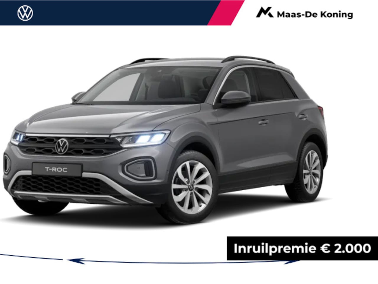Volkswagen T-Roc - Life Edition 1.0 TSI 116 PK 6 versn. Hand · Assistance Pakket Plus · Multimedia Pakket · S - AutoWereld.nl