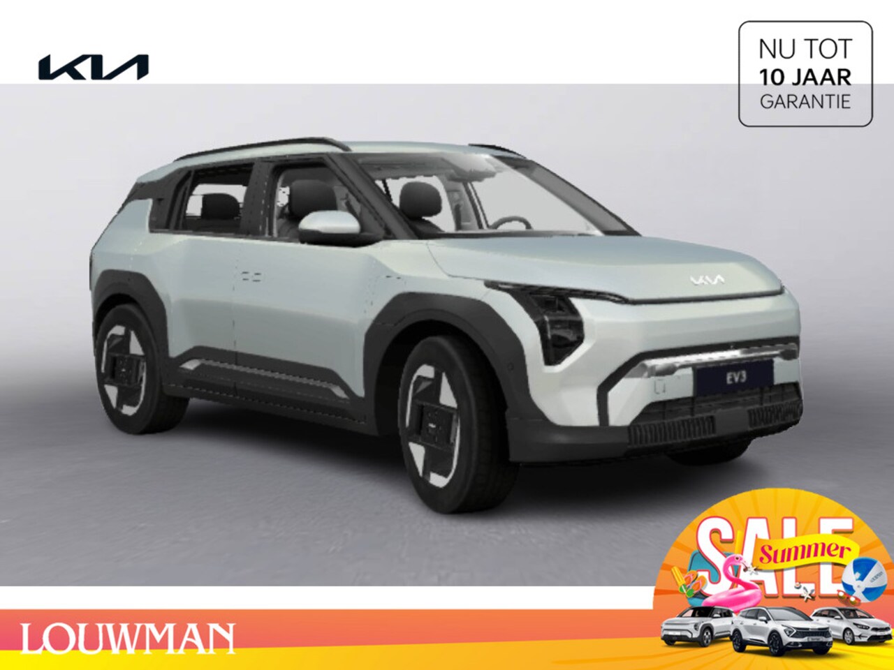 Kia EV3 - Plus 81.4 kWh Elektrisch FWD Crossover Ivory Silver Glossy - AutoWereld.nl