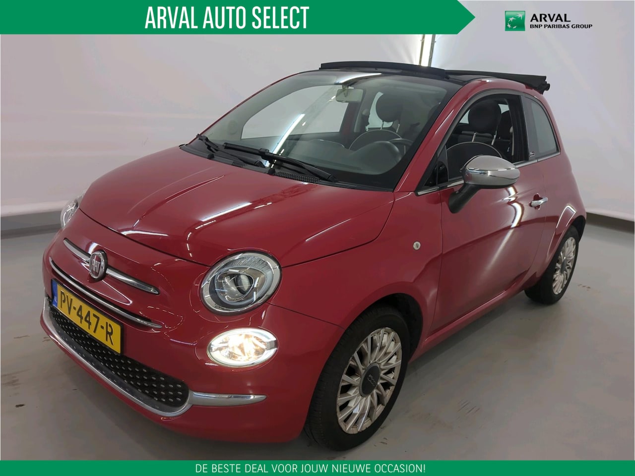Fiat 500 C - 0.9 TwinAir Turbo 80pk Lounge | Pack UConnect Link | Cabriodak Elektrisch | DAB | CarPlay - AutoWereld.nl