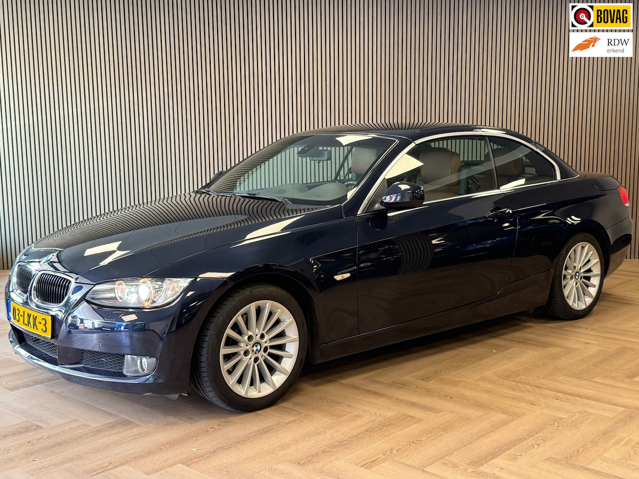 BMW 3-serie Cabrio - 320i High Executive AUT. HARD-TOP CABRIOLET LEDER NAVIGATIE PDC CRUISE AIRCO STOELVERWARMI - AutoWereld.nl