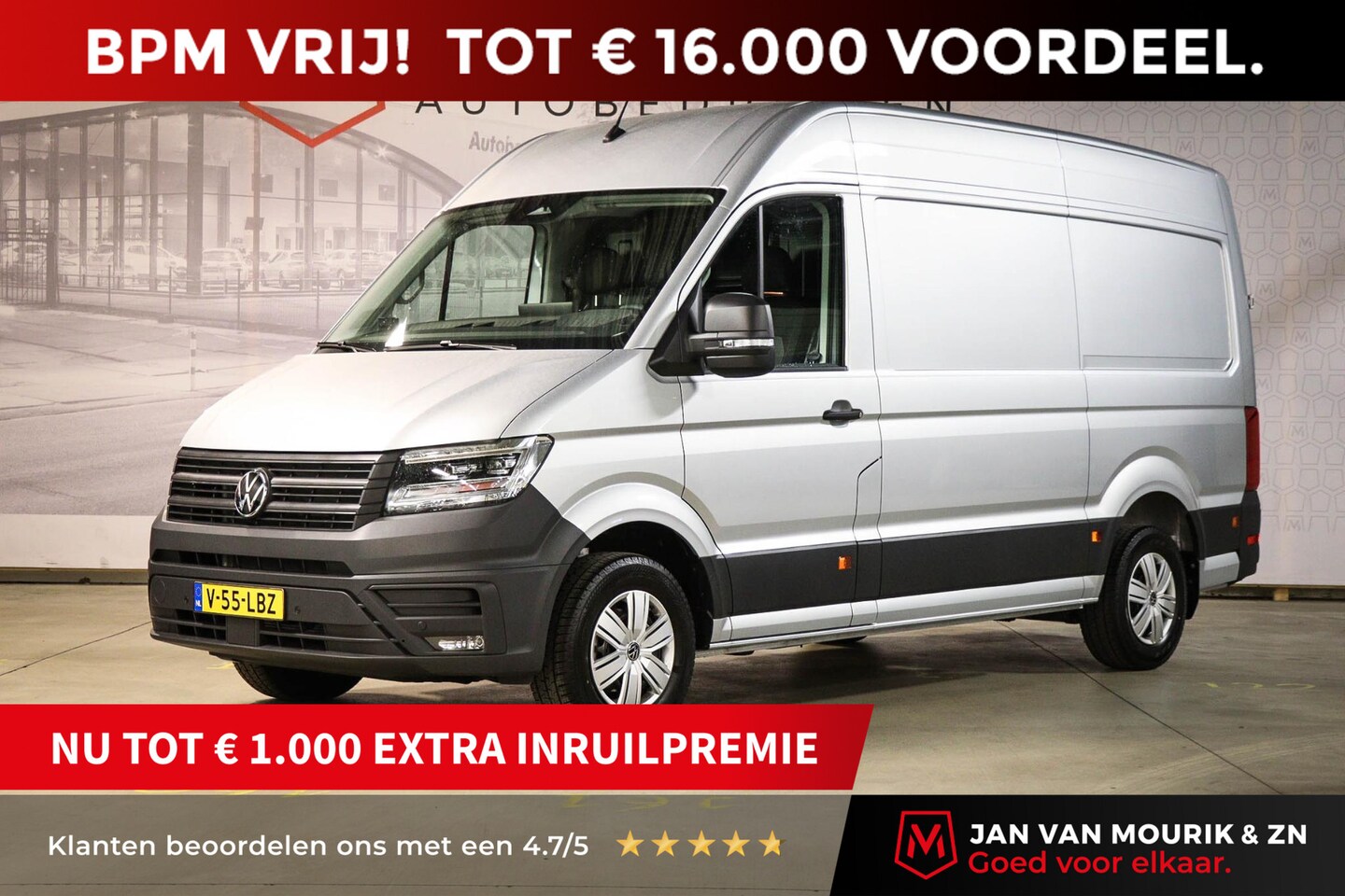 Volkswagen Crafter - 35 2.0 TDI L3H3 Trendline | LED | CLIMA | STUURWIELVERWARMING | NAVI | DAB | APPLE | CAMER - AutoWereld.nl