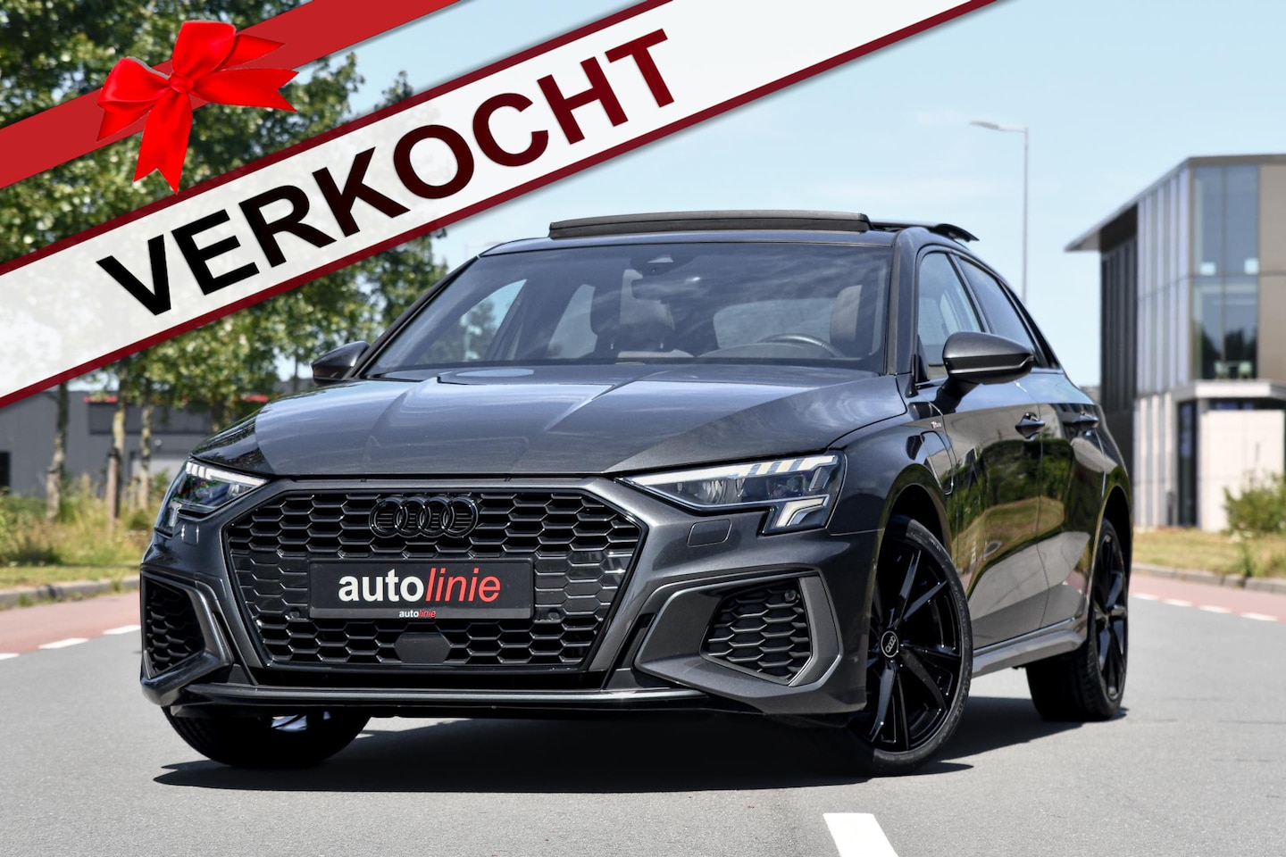 Audi A3 Sportback - 40 TFSI e S-Line. Pano, ACC, Leder, Keyless, Matrix, Sfeer, CarPlay! - AutoWereld.nl