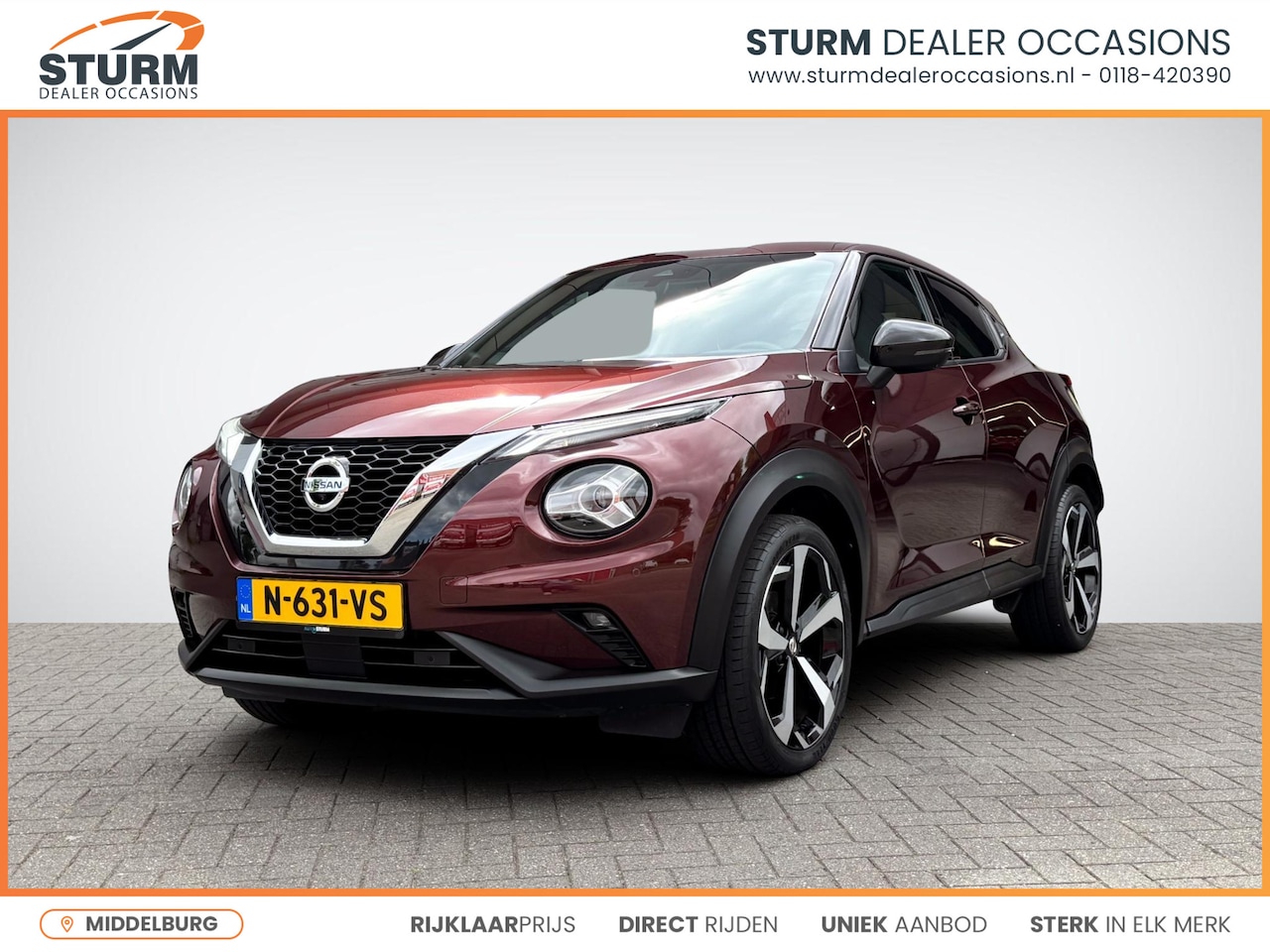 Nissan Juke - 1.0 DIG-T Tekna Sound Pack Automaat | Navigatie | 360° Camera | Apple Carplay/Android Auto - AutoWereld.nl